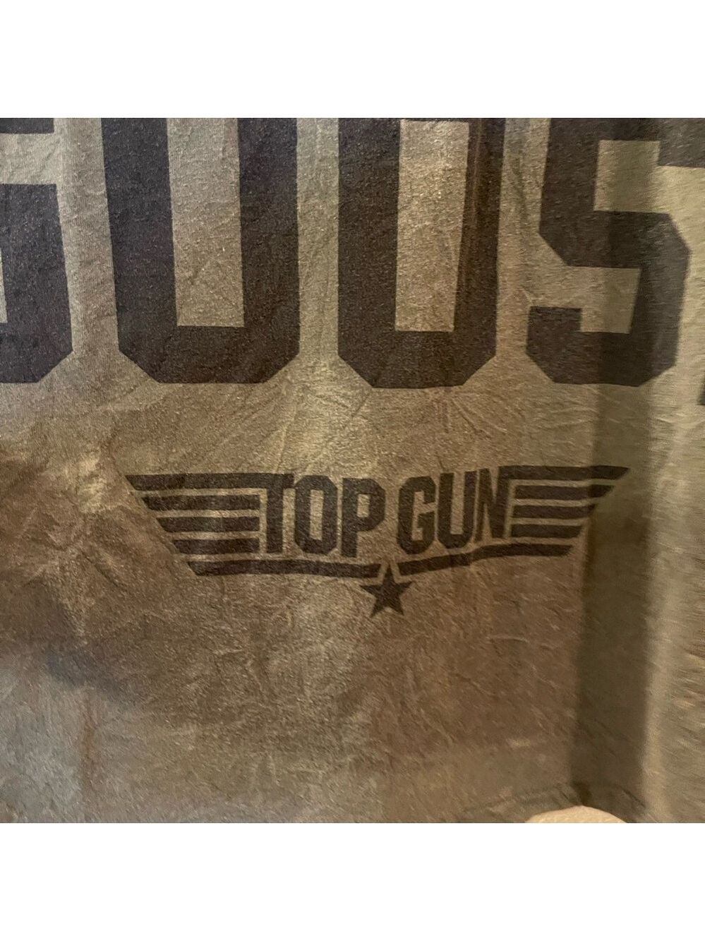 Top Gun Mens Green Short Sleeve Talk To Me Goose Graphic Tee Shirt Size: 3XL - Picture 5 of 5